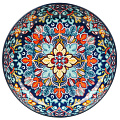Тарелка обеденная, керамика, 20 см, Самарканд, Y4-9756, синяя