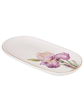 Блюдо керамика, сервировочное, овальное, 20.5 см, Irises, Lefard, 590-339
