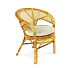 Мебель садовая Java, коньяк, стол, 84 см, 4 кресла, подушка песочная, 95 кг, 02/15 К - фото 3