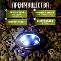 Фонарь садовый Uniel, Inground USL-F-171/PT130, на солнечной батарее, наземный, 4*0.06 Вт, металл, 12х13 см - фото 12