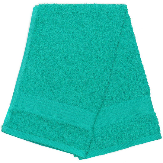 Полотенце кухонное махровое, 35х60 см, Вышневолоцкий текстиль, Жаккардовый бордюр, мятно-зеленое, Россия, Ж1-3560.120.375