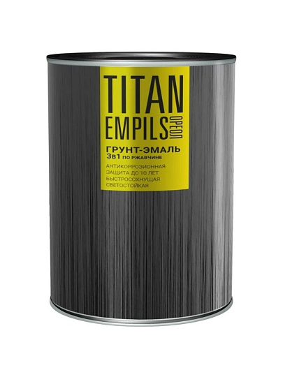 Грунт-эмаль Ореол, Титан, по ржавчине, алкидная, зеленая, RAL 6005, 0.9 кг