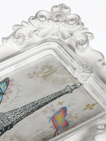 Фоторамка фото 10х15 см, серебро, резная, Y3-1550