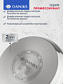 Кастрюля нержавеющая сталь, 12 л, крышка стекло, Daniks, Профессионал, GS-01338-28HCA -12L, индукция - фото 4