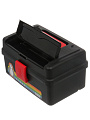 Ящик для инструментов, 25х16х15 см, полипропилен, Bartex, Т-25, пластиковый замок, мини, черный, 610447 - фото 4