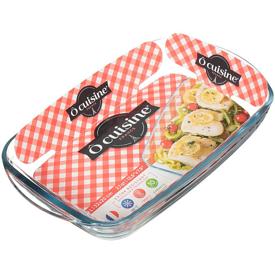 Форма для выпечки жаропрочная стеклянная O Cuisine 247BC00/1047 прямоугольная, 32х20 см