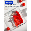 Форма для запекания стекло, 12х16.8х6 см, 0.57 л, прямоугольная, с крышкой, Daniks - фото 9