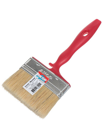 Кисть флейцевая, Акор, Мастер, 17х100 мм, натуральная щетина, рукоятка пластик, 150 17 100