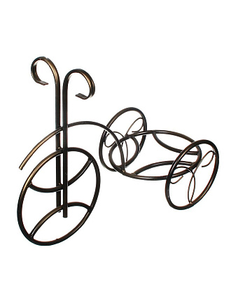 Цветник Велосипед соло, напольный, металл, 38 см