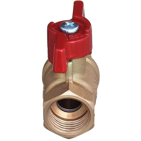 Кран для воды, 1&quot;, г-ш, ручка-бабочка, БАЗ