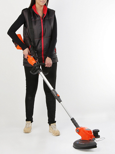 Триммер аккумуляторный, Patriot, TR4022XL, 250204022, D-ручка, леска, неразборный вал