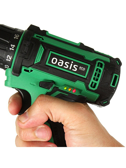 Дрель-шуруповерт аккумуляторный, Oasis, 18 В, картонная коробка, ASB-18S Eco