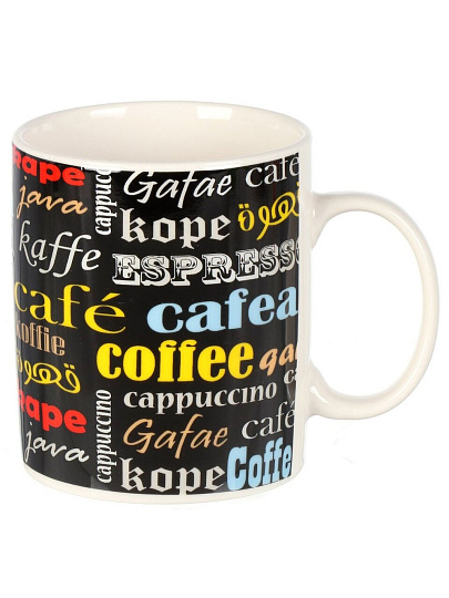 Кружка керамика, 340 мл, Y4-8047, в ассортименте