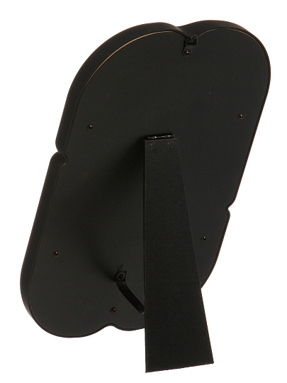 Зеркало настольное, 30х20 см, прямоугольное, кожаная оправа, черное, A070059