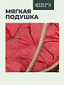 Подвесное кресло Кокон, 1-мест, 67х92х198 см, 100 кг, Green Days, черный/коричневое, подушка бордово-красная, TZF-H049-C200H-16 - фото 2