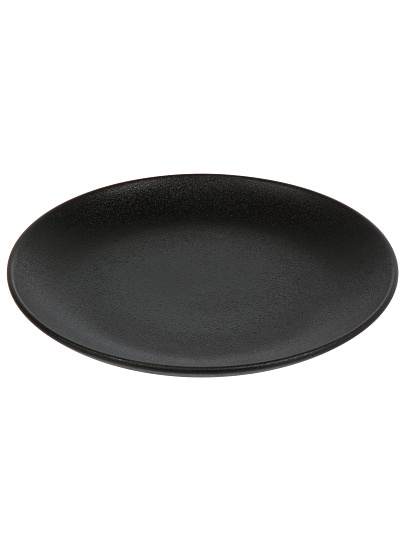 Тарелка обеденная, керамика, 24 см, круглая, Крафт, Daniks, Y4-7600, черная