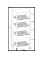 Этажерка универсальная, сталь, 5 секций, 45х30х119 см, с мелкосетчатыми корзинами, черная, ЗМИ, Ладья 35КС, Э 410 Ч - фото 7