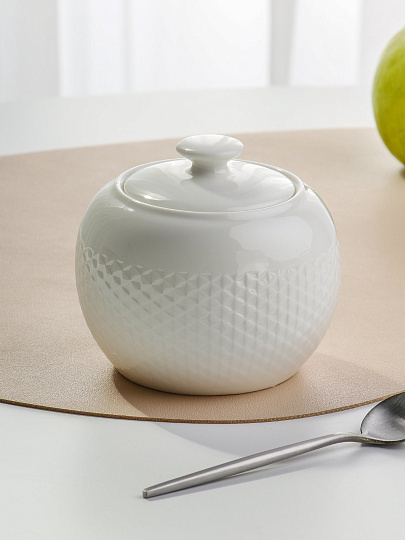 Сахарница 350 мл, фарфор, 11х11х9 см, Lefard, Infinity, 171-310