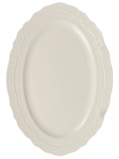 Блюдо фарфор, овальное, 17.7х25.4х2 см, Фрея, Blue bird, BB-OD25-0103