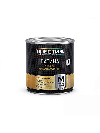 Эмаль Престиж, Патина, декоративная, универсальная, натурально-золотая, 0.2 кг