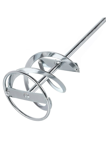 Насадка-миксер для красок и строительных смесей, плоская, диаметр 100х600х10 мм, оцинкованная, Bartex