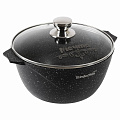 Кастрюля алюминий, антипригарное покрытие, 2 л, крышка стекло, Мечта, Гранит black Induction Pro, 42802И, индукция - фото 6