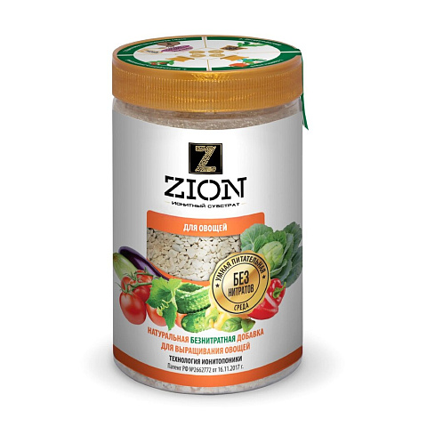 Удобрение для овощей, минеральный, субстрат, 700 г, Zion