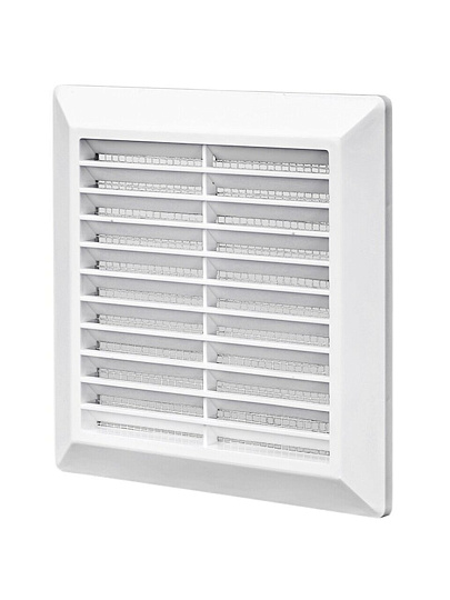 Решетка вентиляционная пластик, разъемная, 180х180 мм, с сеткой, Event, Э1818Р