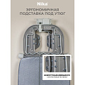 Доска гладильная 122х40 см, подставка для утюга, встроенная розетка, полка для белья, удлинитель 1.9 м, Nika, НБТ/1, серая - фото 6