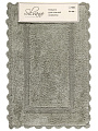 Коврик для ванной, 0.5х0.8 м, хлопок, ажурный край, серо-зеленый, Silvano, Лиона - фото 4