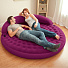 Кровать надувная Intex, 191х191х51 см, Ultra Daybed, 68881, без насоса, флокированная, круглая, 200 кг - фото 2