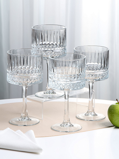 Бокал для вина, 500 мл, стекло, 4 шт, Pasabahce, Элизия, 440437B