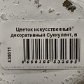 Цветок искусственный декоративный Суккулент, в кашпо, 9х9х11 см, зеленый, Y4-6918 - фото 4