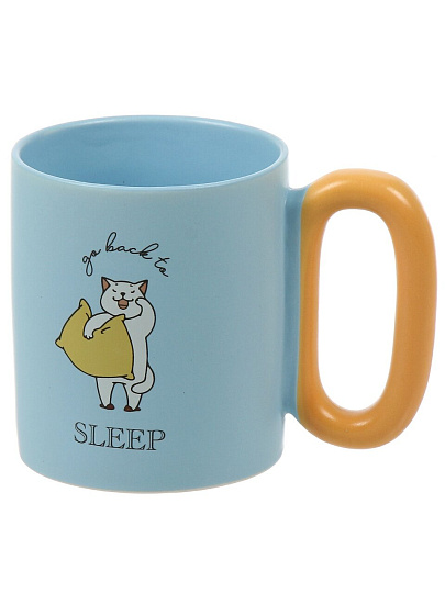 Кружка фарфор, 350 мл, Lively, Atmosphere, AT-K4374, голубая