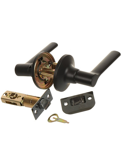 Защелка Avers, 8083-05-BLM, 31340, алюминий, черная