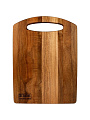 Доска разделочная акация, 33х24х1.5 см, с ручкой, прямоугольная, Taller, TR-52224