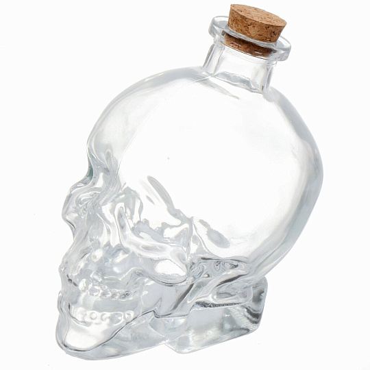 Штоф стекло, 0.8 л, Briverre, Череп, BR2012