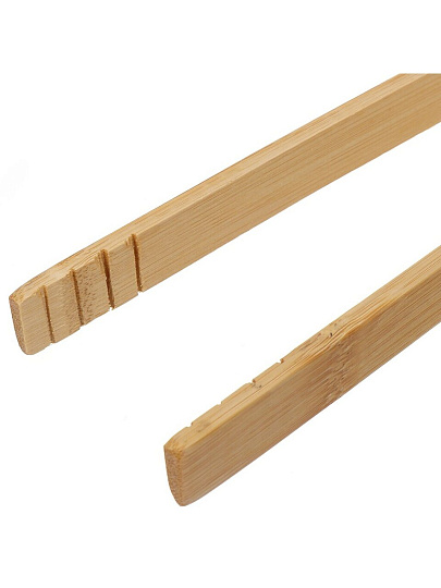 Щипцы бамбук, 30х5 см, навеска, Y4-6193