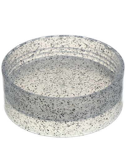 Банка для сыпучих продуктов, пластик, 1.5 л, 9.2х9.2х27 см, с крышкой, Homver, Asti, 50821/02, светло-серая