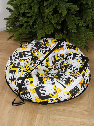 Санки-ватрушка Nika, Snowracer, 90 см, 90 кг, с буксировочным тросом, с ручками, ТБ5К-90/12