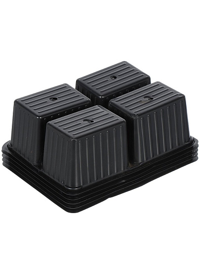 Кассета рассадная 5 шт, 180х130х60 мм, 4 ячейки, Скорая помощь