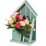 Цветок искусственный декоративный Композиция в деревянном кашпо, 23х7 см, в ассортименте, Y4-7902 - фото 3