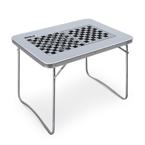 Стол складной алюминий, прямоугольный, 70х50х60 см, пластиковая столешница, Nika, ССТ-5И, влагостойкий, принт игровой