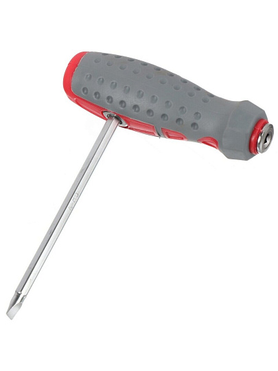 Отвертка комбинированная, крестовой/прямой шлиц, Bartex, PH2-6, антискользящая двухкомпонентная ручка, CrV сталь, блистер, SB045