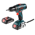 Дрель-шуруповерт аккумуляторная Hammerflex PREMIUM 2.0 ACD185Li, 0-350 об/мин, 18 В, 2 Ач, 10 мм