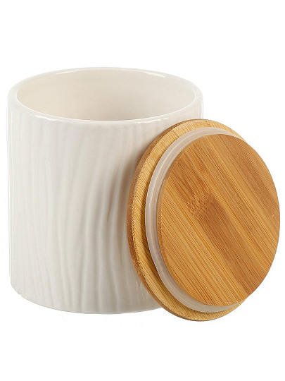 Банка для сыпучих продуктов, керамика, 0.8 л, с крышкой, Atmosphere, AT-K3294