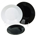 Сервиз столовый стекло, 18 предметов, на 6 персон, Luminarc, Harena black and white, N1518