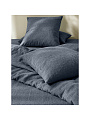 Постельное белье 2-спальное, простыня 240х260 см, 2 наволочки 50х70 см, пододеяльник 180х220 см, Silvano, вареный хлопок, Синий - фото 3
