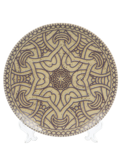 Тарелка десертная, фарфор, 20 см, круглая, Универсал Корица, Добрушский фарфоровый завод, 4С1281Ф34