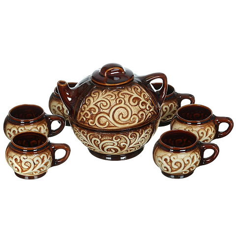 Сервиз чайный из керамики, 8 предметов, Восток